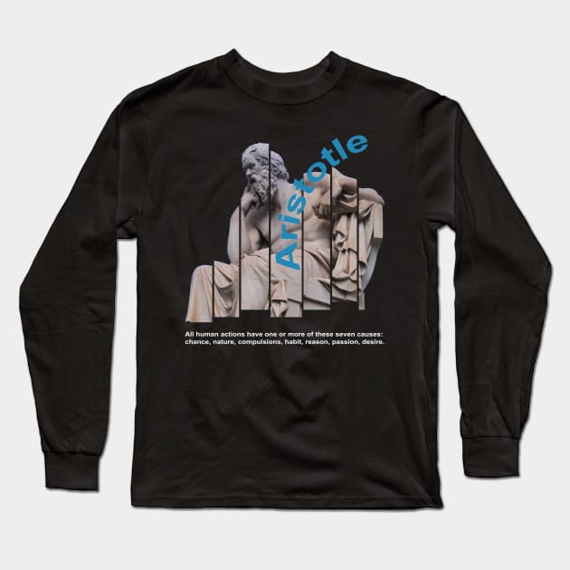 ARISTOTLE Long Sleeve T-Shirt by intosilence